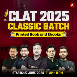 CLAT 2025 CLASSIC BATCH | Complete Live Classes with Printed Book by Adda247 (As Per Latest Syllabus)