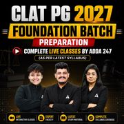 CLAT PG 2027 FOUNDATION BATCH Preparation | Complete Live Classes By Adda247 (As per Latest Syllabus)