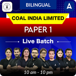 COAL INDIA LIMITED | PAPER 1 | Live Foundation batch | Online Live Classes by Adda247