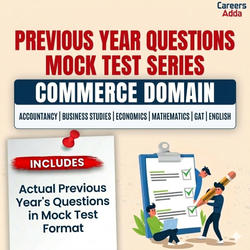 CUET UG 2026 Commerce Previous Year Questions (PYQ) Mock Test Series (GAT, English, Acc, BST, Eco, Maths ) | Online Test Series By Careers Adda