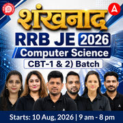 शंखनाद : RRB JE Computer Science 2026 | Foundation Batch | Live + Recorded Classes | eBooks + Test Series Included