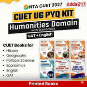 CUET UG PYQ KIT Humanities Domain (History, Geography, Political Science & Economics) & GAT + English| Printed Books by Adda247