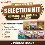 CUET SELECTION KIT HUMANITIES DOMAIN (English + GAT + Humanities) | Printed Books Combo By Adda247