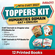 CUET TOPPERS KIT Humanities Domain (English + GAT + Humanities) | Printed Books By Adda247