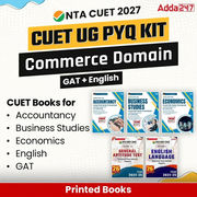 CUET UG PYQ KIT COMMERCE Domain (Accountancy, BST, Economics) & GAT + English | Printed Books by Adda 247