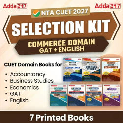 CUET SELECTION KIT COMMERCE DOMAIN (English + GAT + Commerce) | Printed Books Combo By Adda247