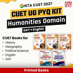 CUET UG PYQ KIT Humanities Domain (History, Geography, Political Science) & GAT + English | Printed Books by Adda247