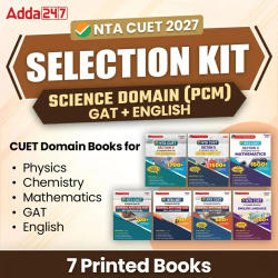 CUET SELECTION KIT SCIENCE DOMAIN (English + GAT + Science-PCM) | Printed Books Combo Adda247