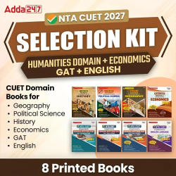 CUET SELECTION KIT HUMANITIES DOMAIN (English + GAT +  Humanities with Economics) | Printed Books Combo By Adda247