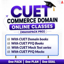 CUET COMMERCE 2027 Online Classes - Mock Test, Ebooks and Printed Books (Mahapack Pro)