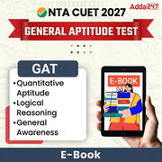 NTA CUET General Aptitude Test eBooks By Adda 247