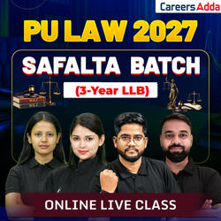 PU LAW 2027 (3 Year LLB) SAFALTA BATCH | Complete Live Classes By Careers Adda
