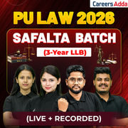PU LAW 2026 (3 Year LLB) SAFALTA (LIVE + RECORDED) BATCH By Careers Adda (As per Latest Syllabus)