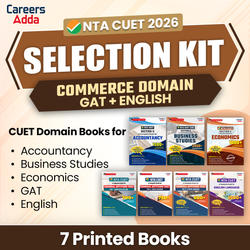 CUET SELECTION KIT COMMERCE DOMAIN (English + GAT + Commerce) | Printed Books Combo By Careers Adda
