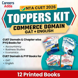CUET TOPPERS KIT Commerce Domain (English + GAT + Commerce) | Printed Books By Careers Adda