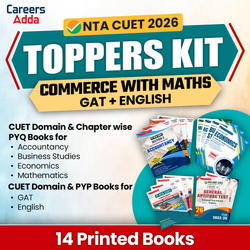 CUET TOPPERS KIT Commerce Domain (English + GAT + Commerce with Maths) | Printed Books By Careers Adda