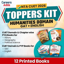 CUET TOPPERS KIT Humanities Domain (English + GAT + Humanities) | Printed Books By Careers Adda