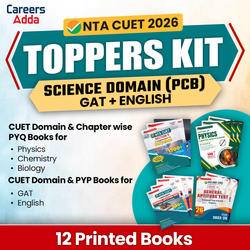 CUET TOPPERS KIT Science Domain (English + GAT + Science-PCB) | Printed Books By Careers Adda