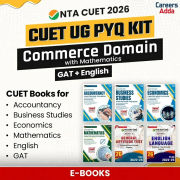 CUET UG PYQ KIT COMMERCE Domain (Accountancy, BST, Economics, Mathematics) & GAT + English | Ebooks by Careers Adda