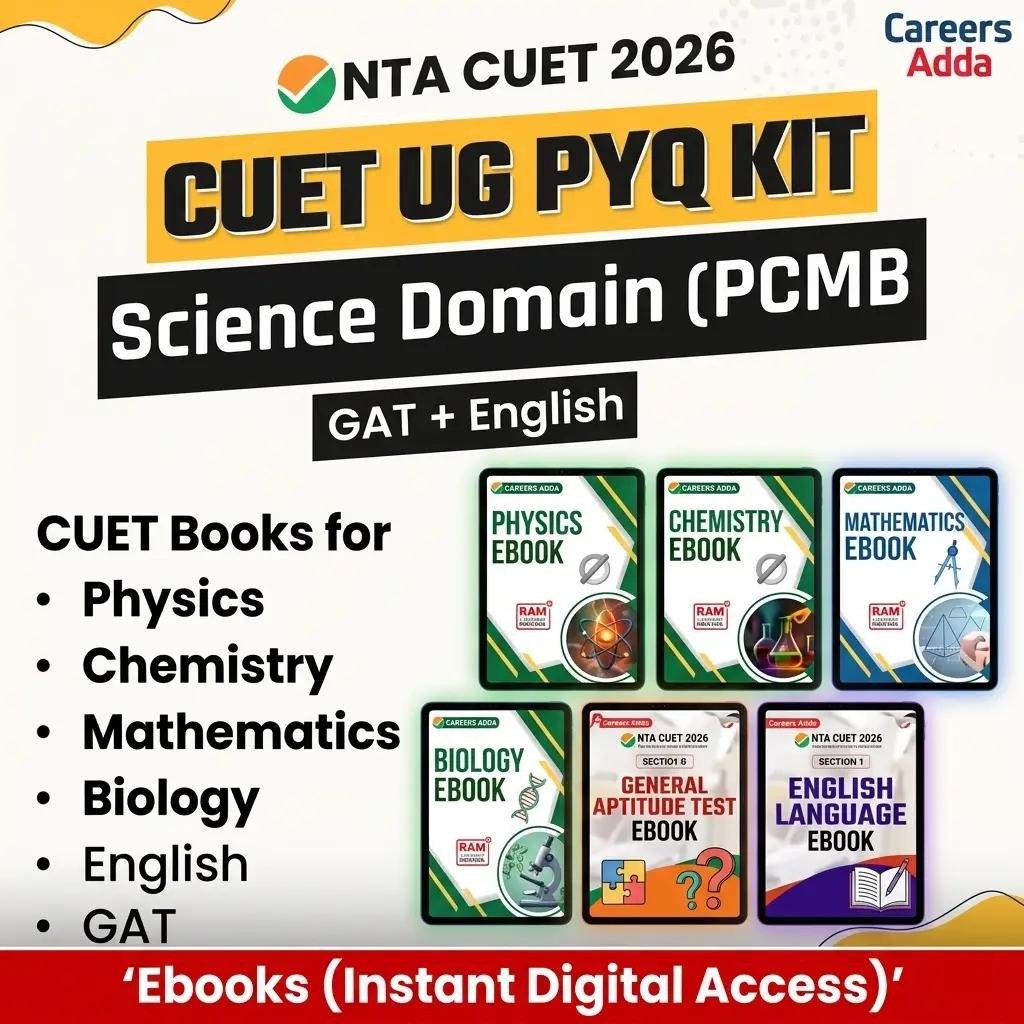 CUET UG PYQ KIT SCIENCE Domain (PCMB + GAT + English | Ebooks by Careers Adda