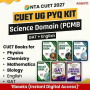 CUET UG PYQ KIT SCIENCE Domain (PCMB + GAT + English | Ebooks by Adda 247
