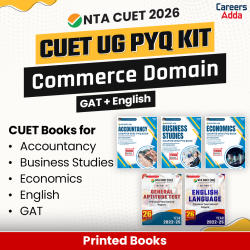 CUET UG PYQ KIT COMMERCE Domain (Accountancy, BST, Economics) & GAT + English | Printed Books by Careers Adda