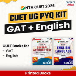 CUET UG 2026 PYQ KIT English Language and General Test (GAT) | PYQ Printed Books by Careers Adda247