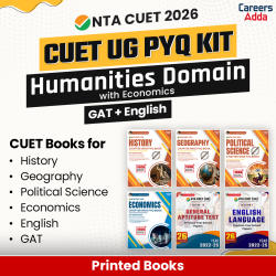 CUET UG PYQ KIT Humanities Domain (History, Geography, Political Science & Economics) & GAT + English| Printed Books by Careers Adda