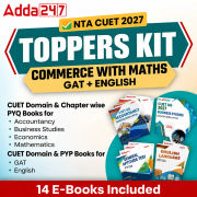 CUET TOPPERS KIT Commerce Domain (English + GAT + Commerce with Mathematics) | E-Books By Adda 247