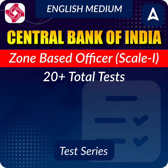Central Bank of India Zone Based Officer Mock Test Series
