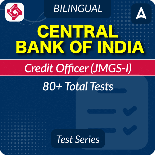 Central Bank of India Credit Officer (JMGS-1) Mock Test Series