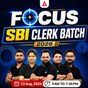 Focus SBI Clerk Batch 2026 | Online Live Classes by Adda 247