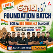 Odisha B.ed Entrance (Science, Arts) Entrance Exam 2027 Foundation Batch | Online Batch By Adda247