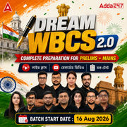Dream WBCS 2.0 2025-26 | WBCS 2025-26 Batch | WBCS (Prelims + Mains) Complete Batch in Bengali | Online (Live+ Recorded) Classes by Adda 247