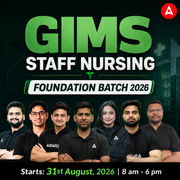 GIMS Staff Nurse Foundation Batch 2026 | Online Live Classes + Recorded batch by Adda247