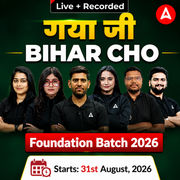 गया जी - Bihar CHO Foundation Batch 2026 Online (Live + Recorded) Batch by Adda247