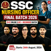 SSC Nursing Officer Foundation Batch 2026 Online (Live + Recorded) Batch by Adda247