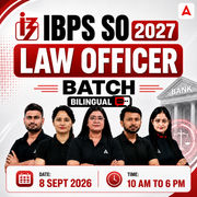 IBPS SO 2027 | LAW Officer Batch | Online Live Classes by Adda 247