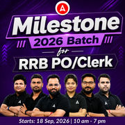 Milestone 2026 Batch for RRB PO/Clerk | Online Live Classes by Adda 247