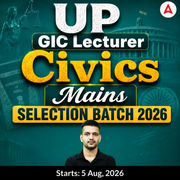 UP GIC Lecturer | Civics Mains Selection Batch 2026 | Online Live Classes by Adda247