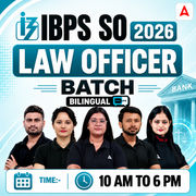 IBPS SO 2026 | LAW Officer Batch | Online Live Classes by Adda 247