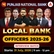 PUNJAB NATIONAL BANK - LOCAL BANK OFFICERS 2025-26 INTERVIEW BATCH | Online Live Classes by Adda 247