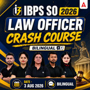 IBPS SO 2026 | LAW Officer CRASH COURSE BATCH | Online Live Classes by Adda 247