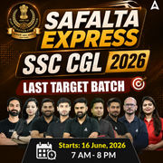 SSC CGL - Safalta Express Target Batch 2026 with Test Series and Ebook | Hinglish | Online Live Classes By Adda247
