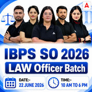IBPS SO 2026 | LAW Officer Batch | Online Live Classes by Adda 247