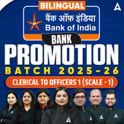 Bank Promotion Batch 2025-26 | Bank of India | Clerical to Officers (scale -1) | Bilingual | Online Live Classes by Adda 247