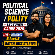 Political Science / Polity Lecturer CADRE 2026 Complete Live + Recorded Batch | Bilingual | Online Live Classes by Adda 247