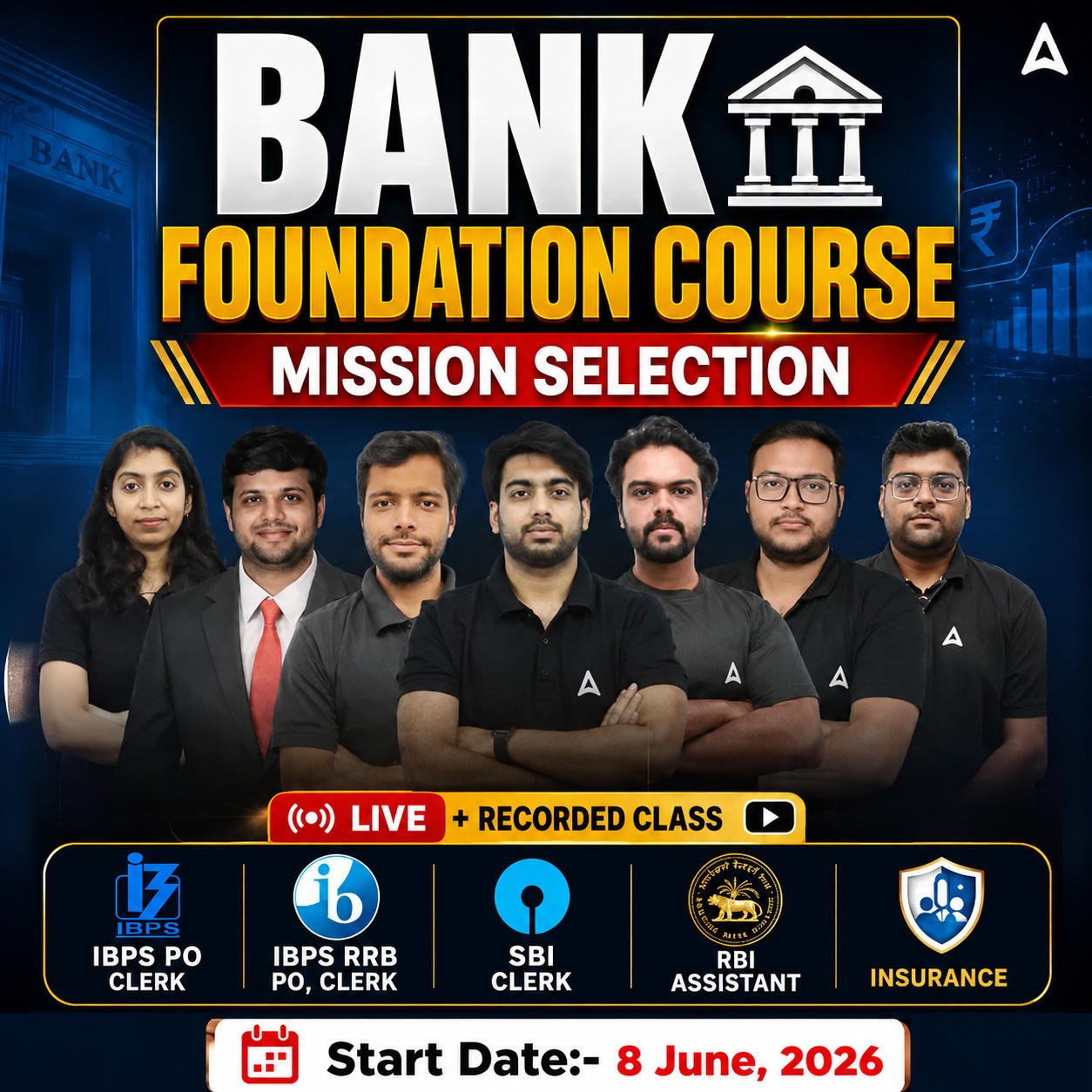 Bank Foundation Batch 2027-28 For IBPS CLERK, IBPS RRB CLERK IBPS PO, IBPS RRB PO, SBI Clerk, and Insurance with Books | Bengali | | Online Live Classes by Adda 247