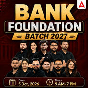 Bank Foundation Batch 2027 | Online Live Classes by Adda 247