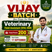 VIJAY BATCH | Veterinary Field Assistant (VFA) 2026 | Total Posts: 200 | Online Live Classes by Adda 247